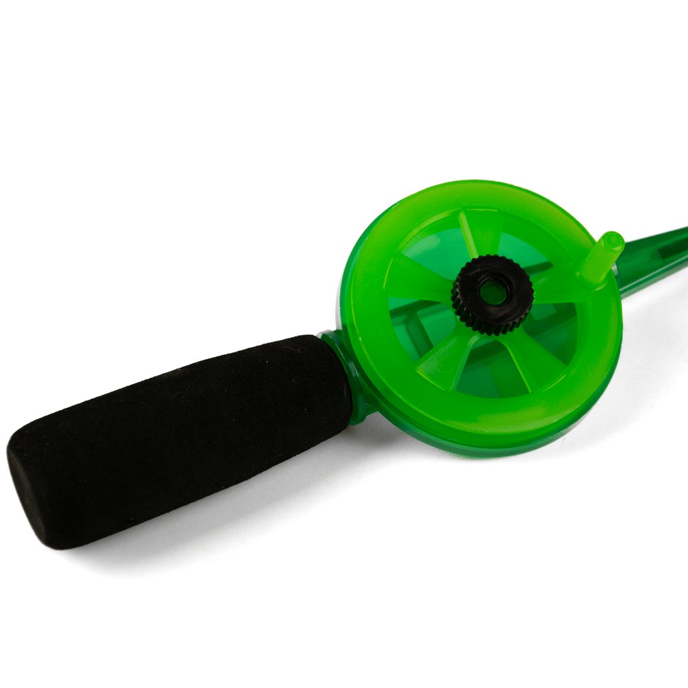 Зимняя удочка WestMan Pike, хлыст плоский, жесткий (30см), Зеленый