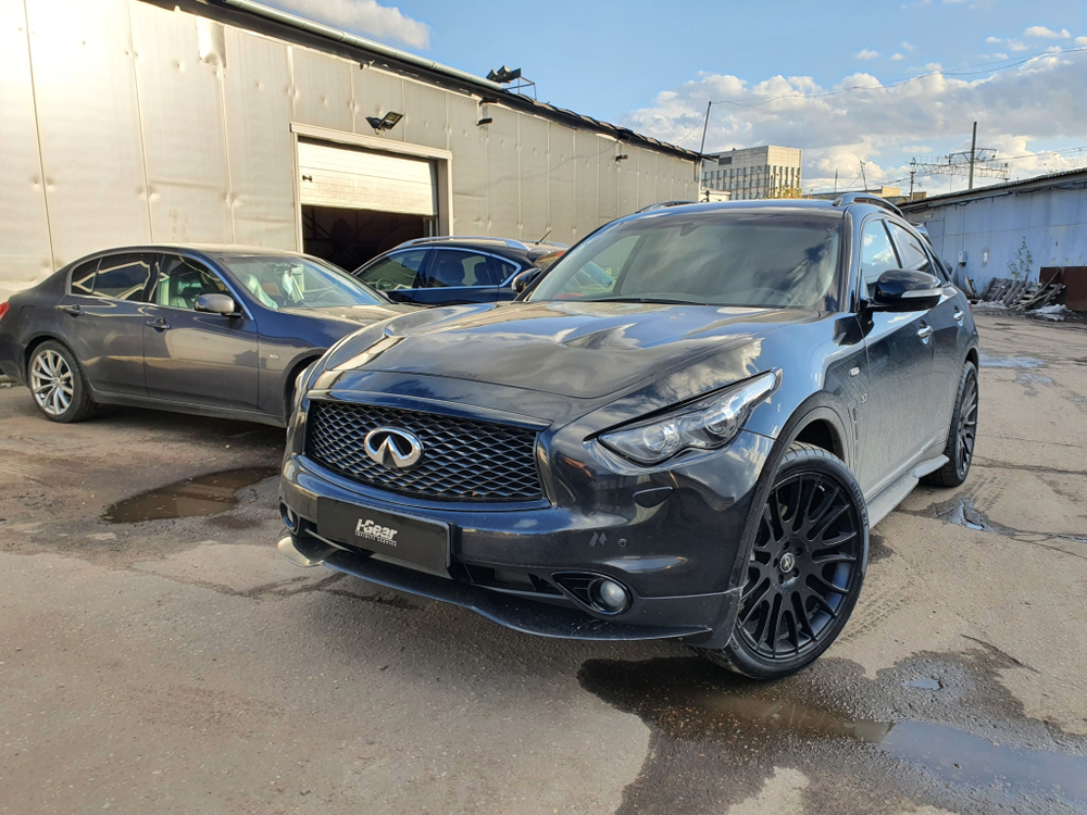 Реснички передние Infiniti QX70 FX37 FX50 FX30d