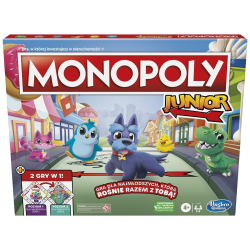 Hasbro - Монополия Джуниор 2в1 F8562 Польская версия! / артикул   F8562  / GTIN 5010996134905