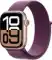 Apple Watch Series 10, 46 мм, корпус из алюминия цвета «розовое золото», спортивный ремешок петля цвета «сливовый» S/L (MWWV3)