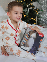 Пижама с воротником Mjölk Анисовые звёздочки, уценка