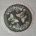 Набор гобеленовых салфеток Прованс D15 см 10 шт