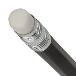 Карандаш чернографитный STAFF "College", 1 шт., НВ, с ластиком, пластиковый, корпус черный, 181712.