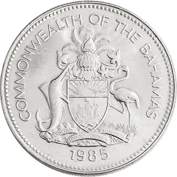 25 центов 1985 Багамские острова
