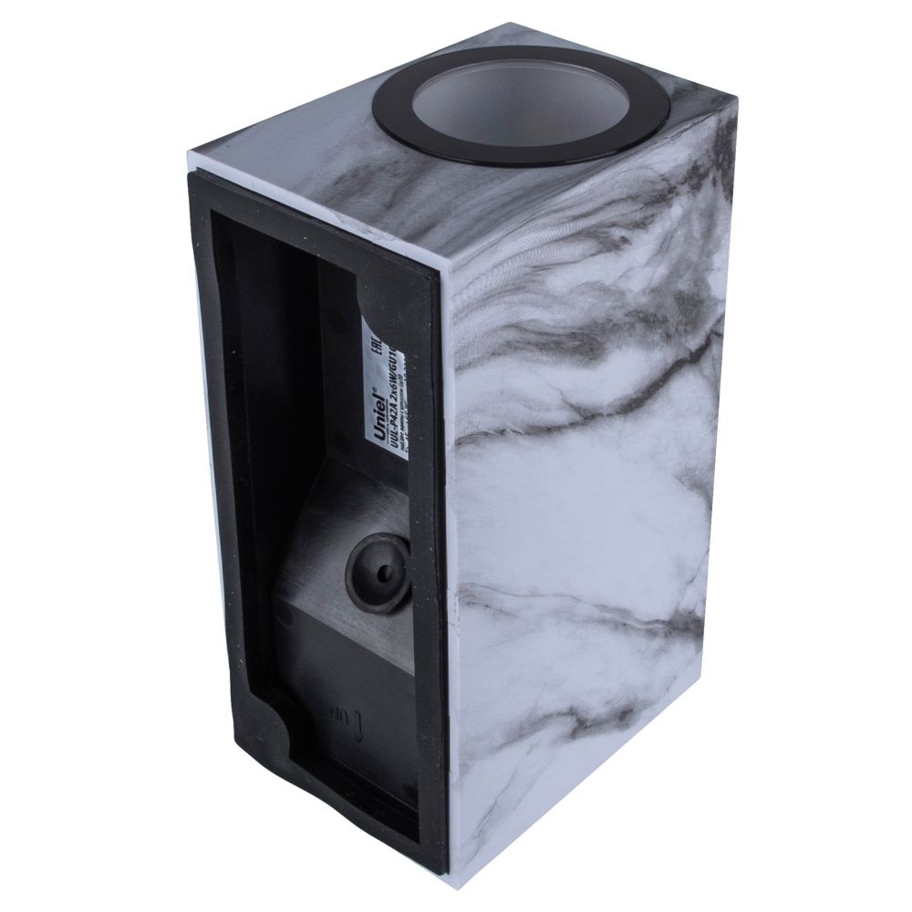 UUL-P42A 2х6W-GU10 IP65 MARBLE Светильник уличный. под две лампы GU10. Архитектурный накладной. Цвет корпуса мрамор. TM Uniel