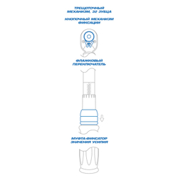 KING TONY (34462-2DG) Динамометрический ключ серии "EXACT", 1/2", 60-340 Нм