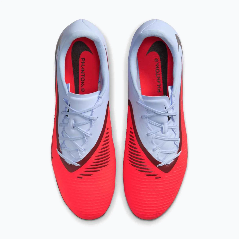 Футбольные бутсы Nike Phantom 6 Low Academy FG/MG royal tint/bright crimson
