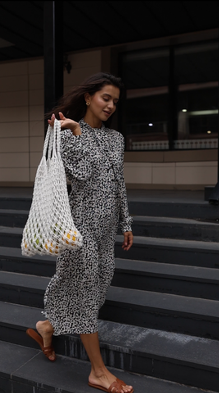 Платье My star черное в ромашку