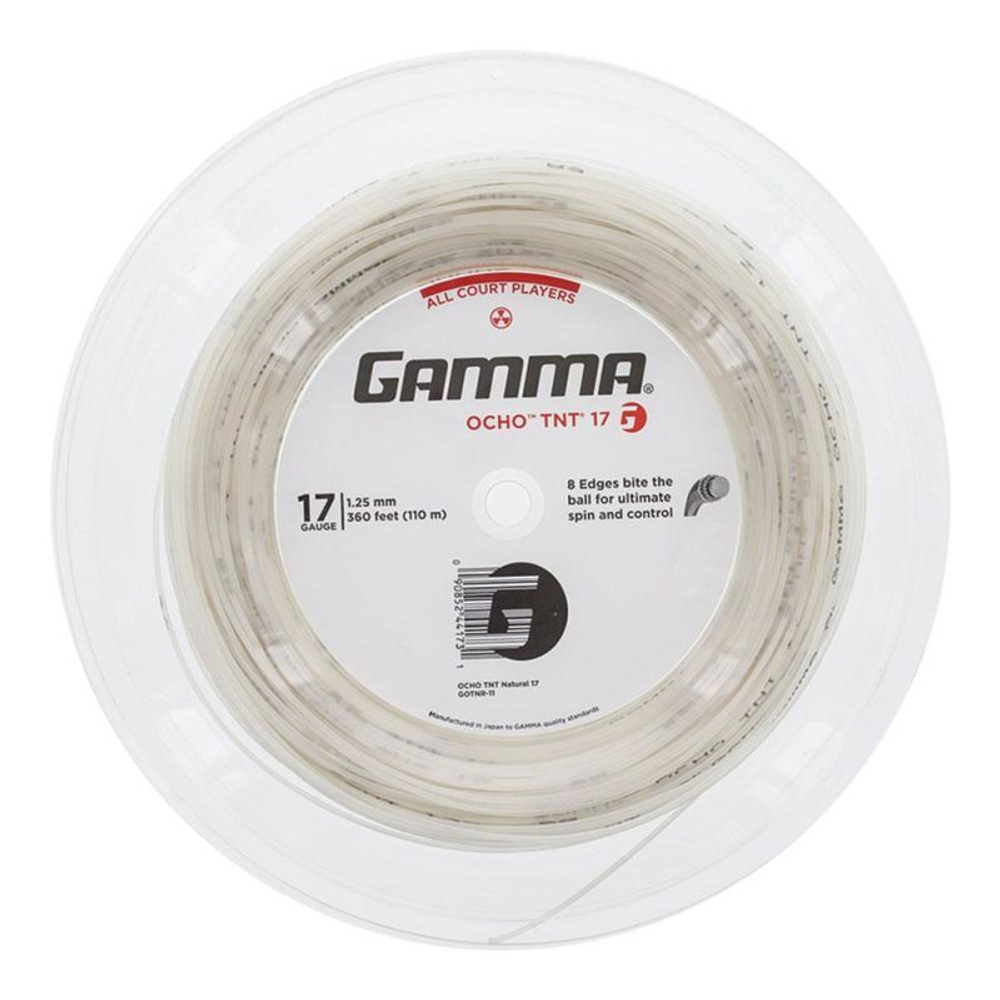 Струны теннисные Gamma Ocho TNT (110 m) - natural