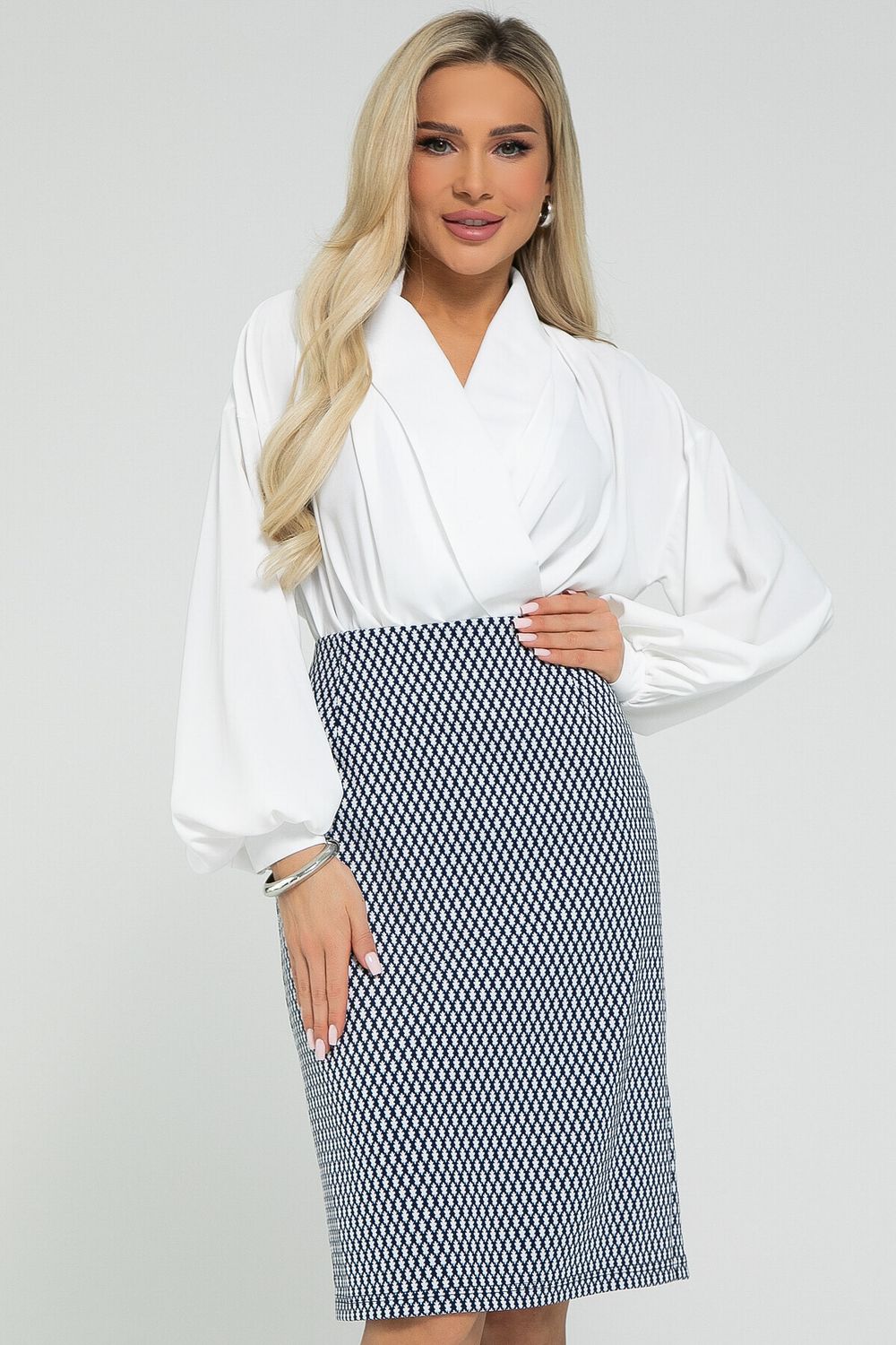 Юбка Лаура (сине-белая) Ю12871-8М LT Collection