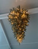 Ель подвесная потолочная «Люстра» с встроенной гирляндой