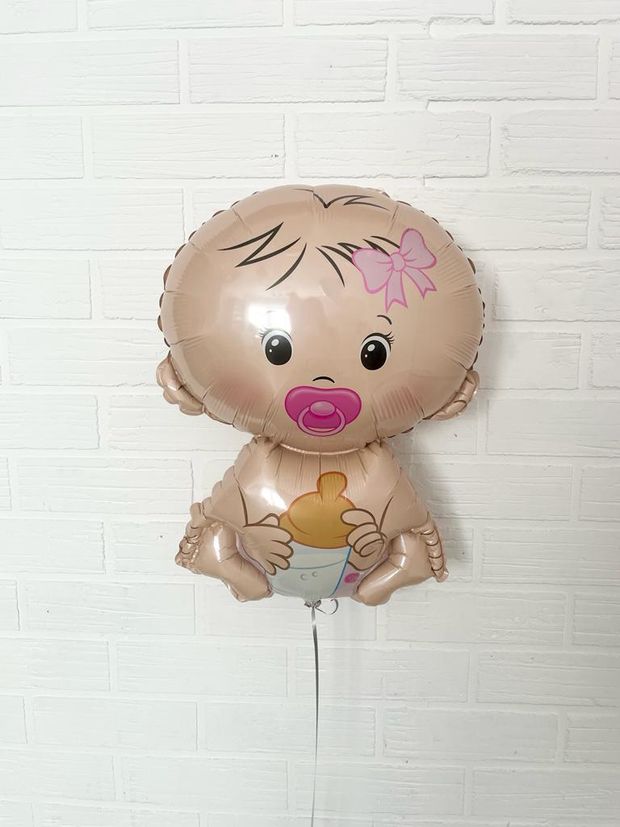 F Шар фигура Малышка Розовая 26"/66 см (БГ-23)