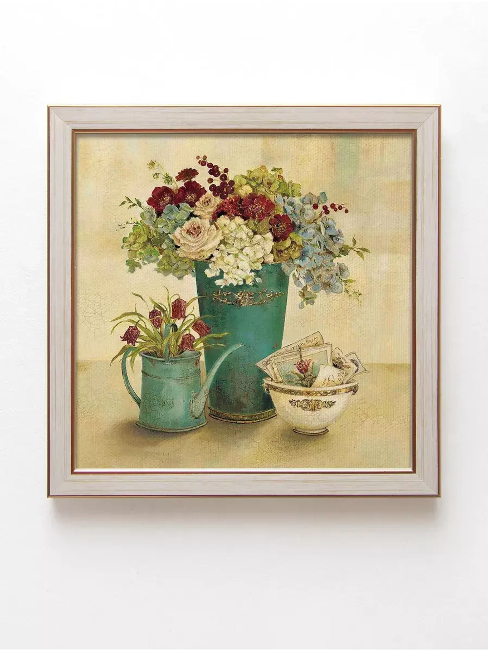 Картины на стену интерьерная на холсте 4 шт, 23*23 см