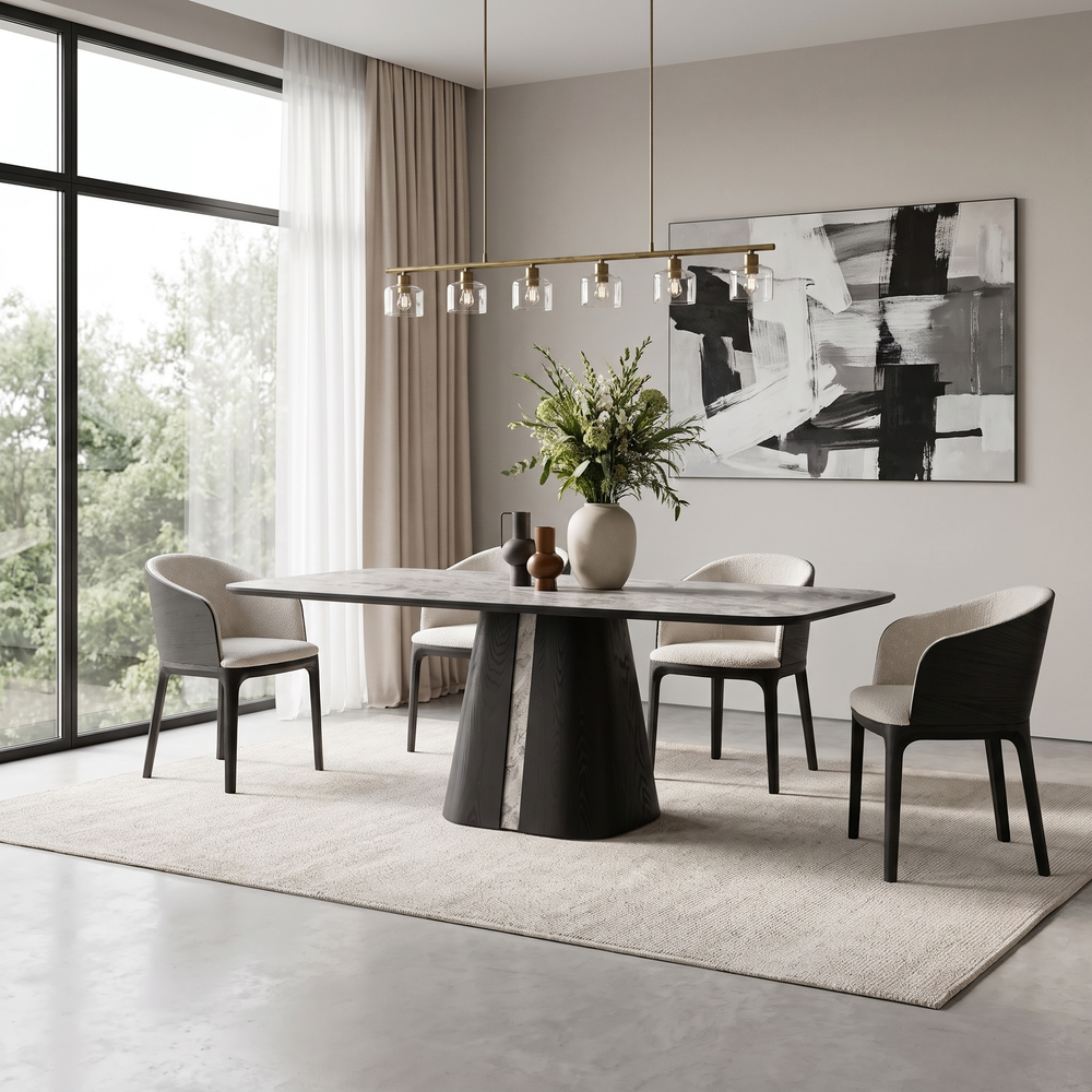 Дизайнерский стол ТОТЕМ black granite