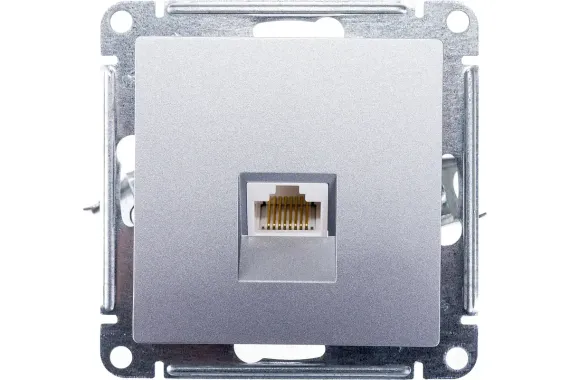 Розетка RJ45 Systeme Electric ATLASDESIGN алюминий 36513