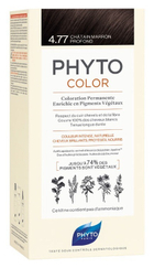 PHYTOSOLBA ФИТО крем-краска для волос тон 4.77 Насыщенный глубокий каштан Phyto Coloration permanente, 4.77 châtain marron 50/50/12