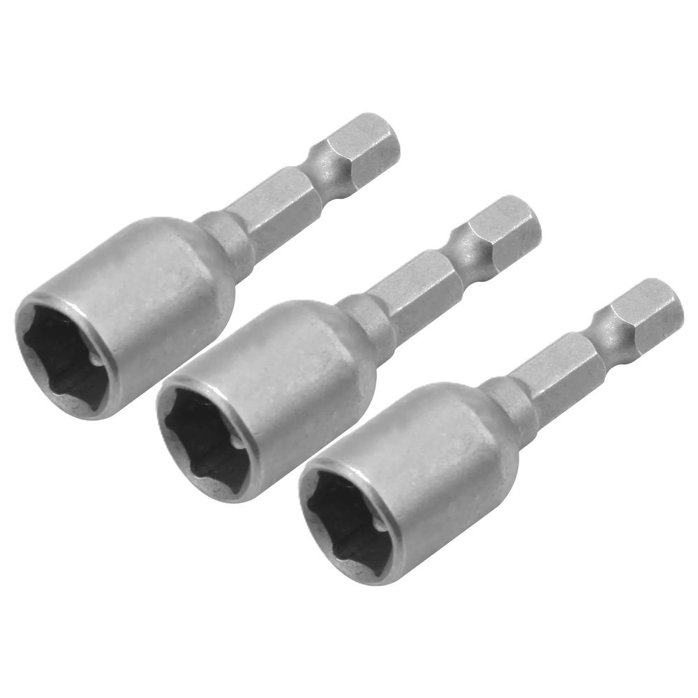 Биты с торцевыми головками TOLSEN 1/4" 5/16" 3/8" 48мм 3шт. 77838