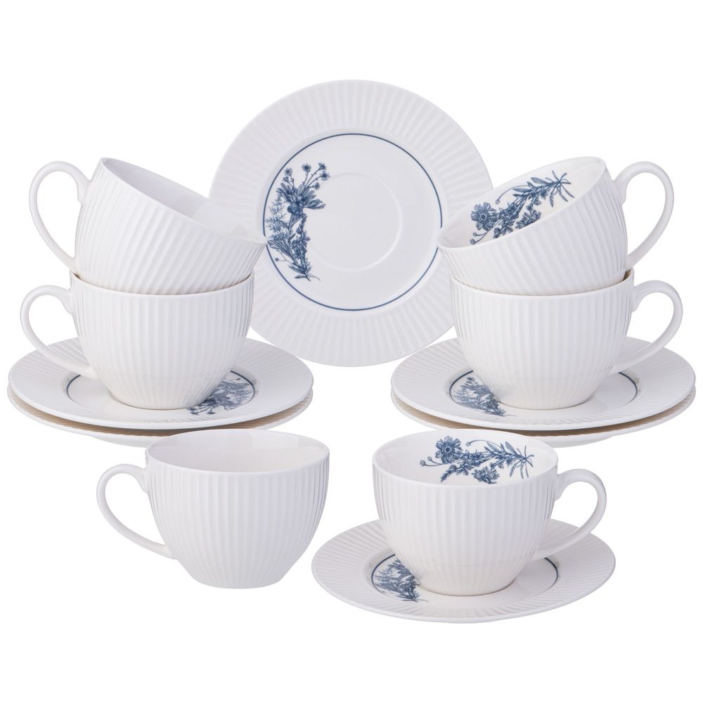 ЧАЙНЫЙ НАБОР LEFARD "ROYAL BLUE" НА 6 ПЕР. 12 ПР. 270 МЛ (КОР=4НАБ.)