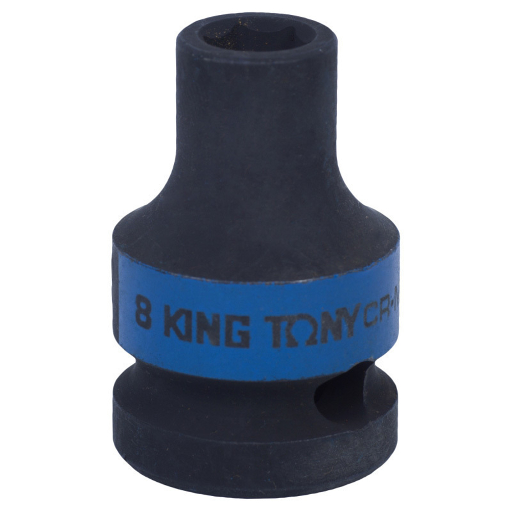 KING TONY (453508M) Головка торцевая ударная шестигранная 1/2", 8 мм