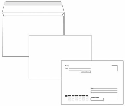Почтовый конверт формата С6