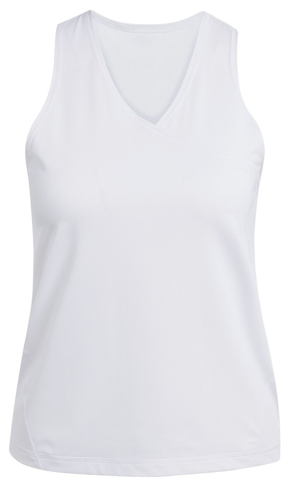 Женский топ теннисный Adidas Club V-Neck Tank - белый
