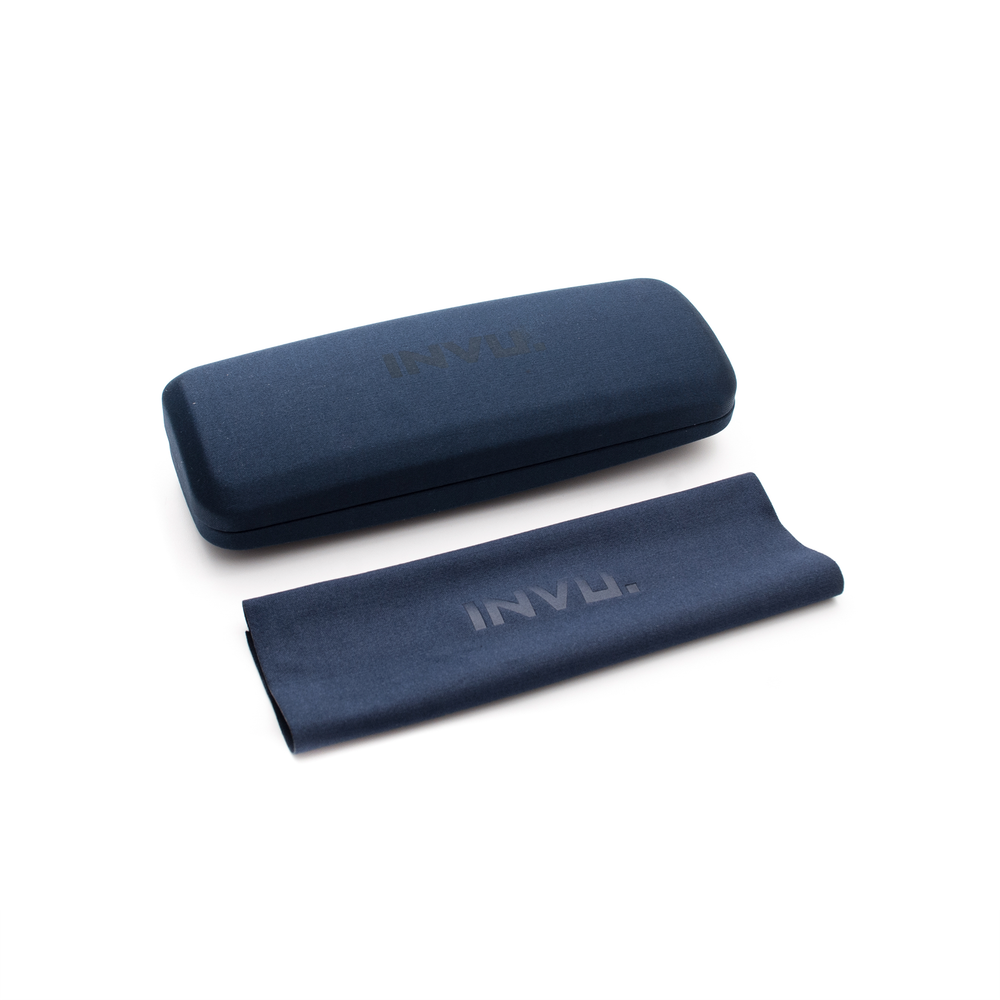 Оправа многогранник INVU G3300 B с клипом черная золотая гавана