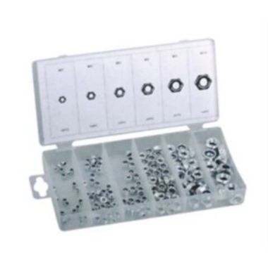 Гайки самоконтрящиеся, 150пр.(М3, М4, М5, М6, М8, М10) Forsage F-845