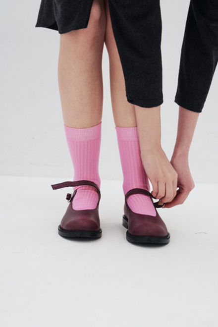 Носки из хлопка розового цвета