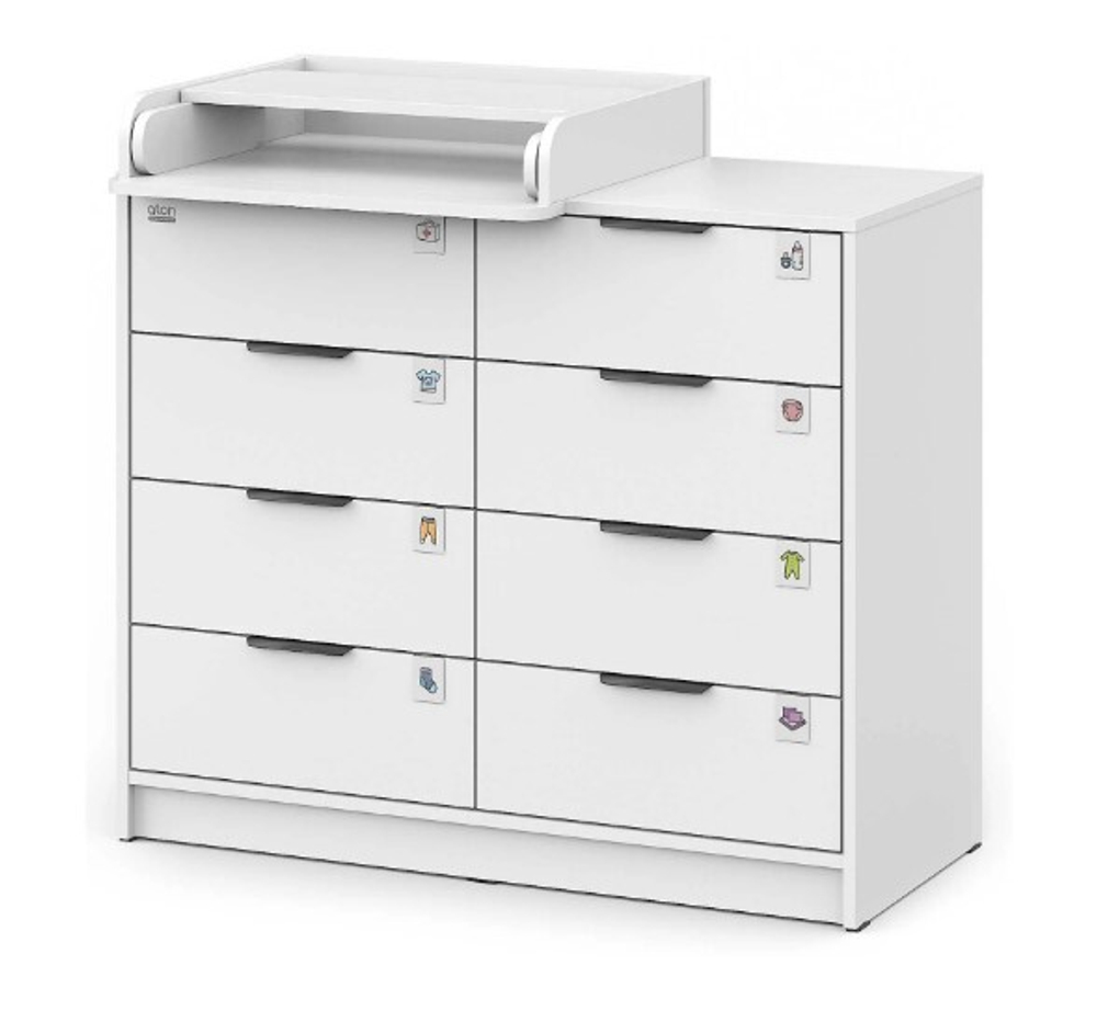 Комод Атон Zeus 1000/8 ЛДСП (пеленальная доска)