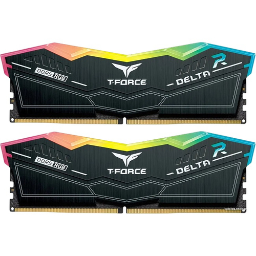 Модуль памяти DIMM DDR5 64Gb, 6400Mhz, 2x32Gb, Team Group T-FORCE DELTA RGB (FF3D564G6400HC30CDC01)