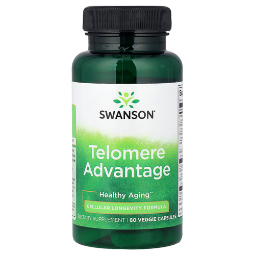Swanson, Telomere Advantage, 60 растительных капсул
