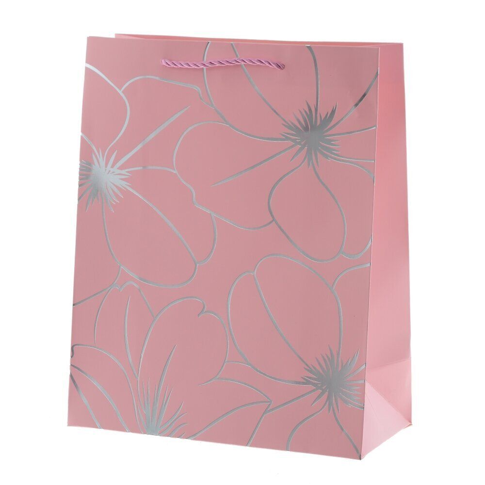 GAEM Пакет подарочный M (бумага 210г/м2, блок 12шт), L26 W12 H32 см, 5в.