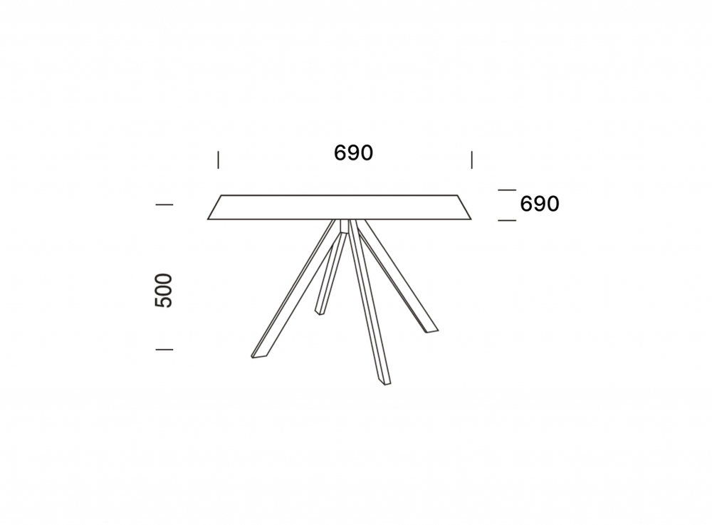 Столик ламинированный журнальный Papatya Tower