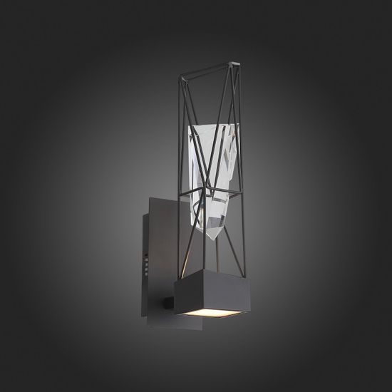 SL815.301.01 Бра ST-Luce Серый графит/Серый графит, Прозрачный LED 1*6W 4000K PROGETTO