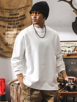 Футболка шлифованный хлопок с длинными рукавами мужская, весна