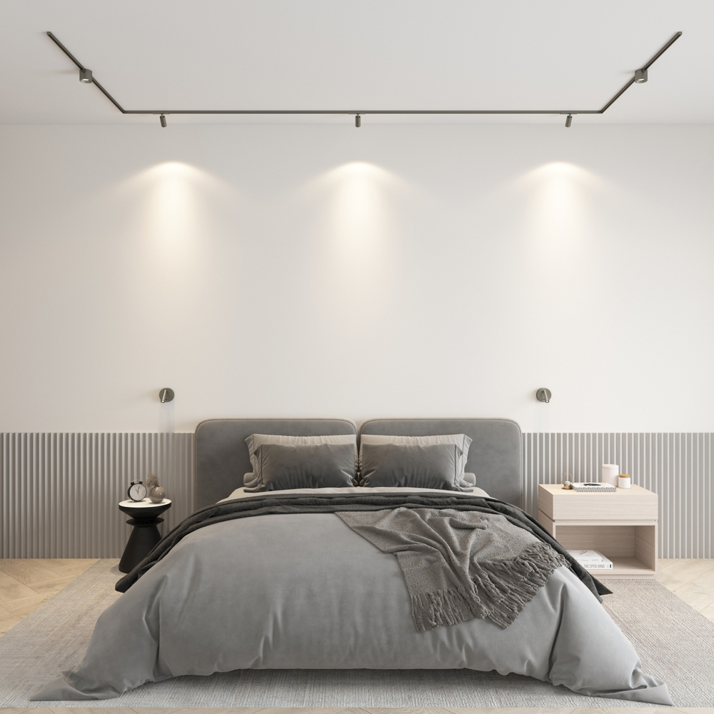 DK5740-DN Светильник для трека SHINE SPOT со светодиодом, D35*H70, 48V DC, 6W, RA?90, 3000K, IP20, темный никель, алюминий