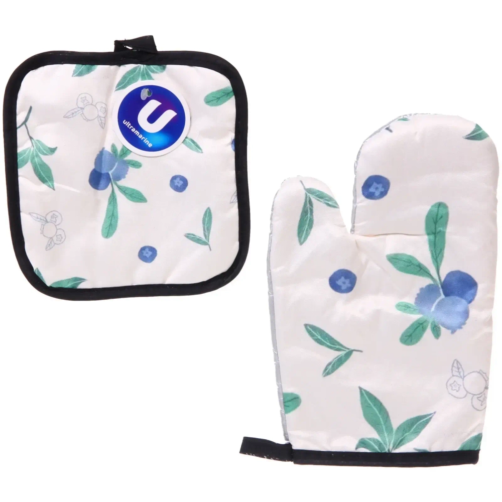 Прихватка в наборе с прихваткой-варежкой «Vitamin», 25,5*15,5 см и 17*17 см, микс