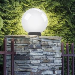 Садово-парковый светильник ЭРА НТУ 01-60-201 шар опаловый на опору / кронштейн IP44 Е27 max60Вт d200mm