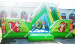 Коммерческий надувной батут-горка "Райский лес"