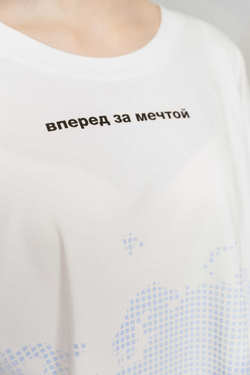 Футболка супер-оверсайз с рюкзаком "Время мечтать"