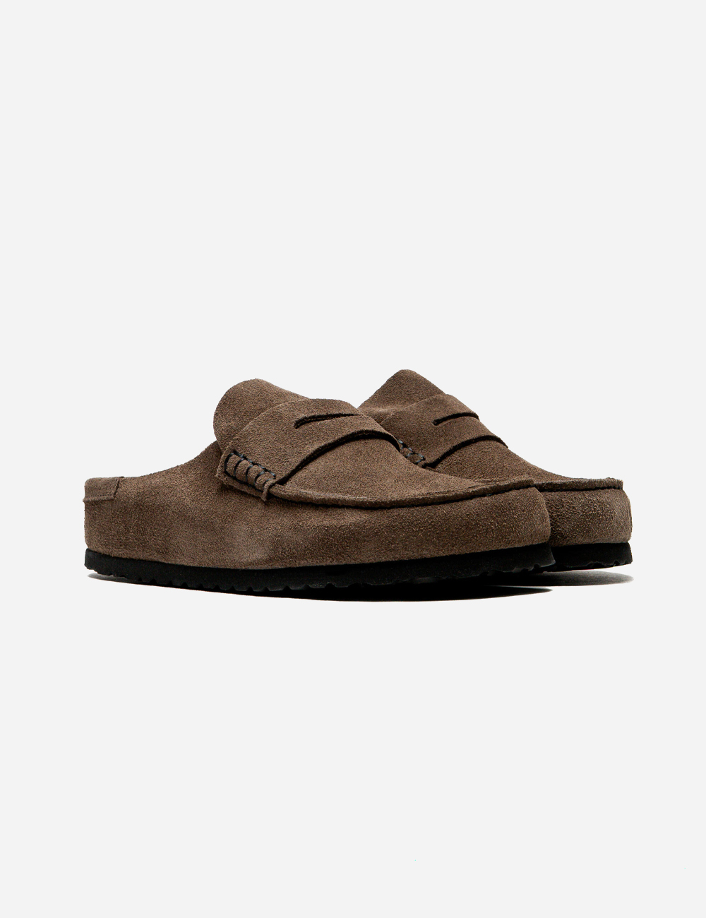 Birkenstock Naples Wrapped Suede "Concrete Grey"