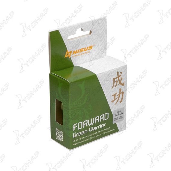 Леска FORWARD Green Warrior 0,261mm/100m Nylon (N-FGW-0261-100) Nisus