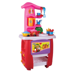 Кухня игровая Hut Kitchen с набором, 32 предм., красно-розовая M4-2
