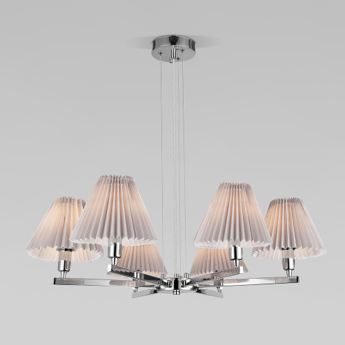 Подвесная люстра 60136/6 хром/серый