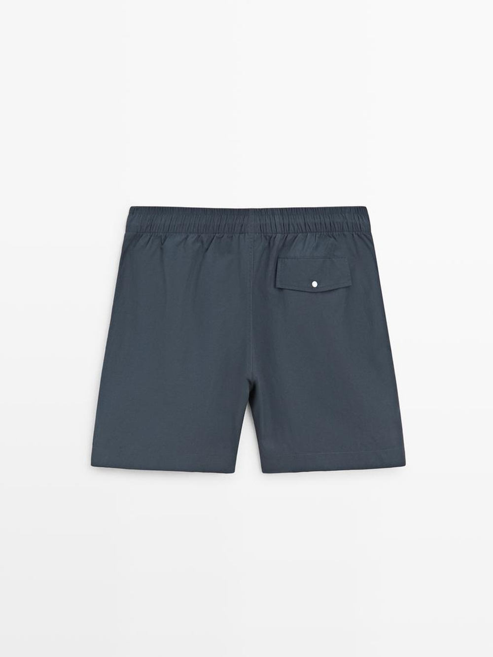 Massimo Dutti Однотонные плавки, свинцовый