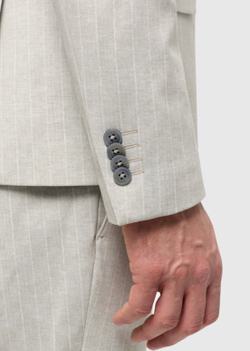 Мужской двубортный костюм (бежевый) А97