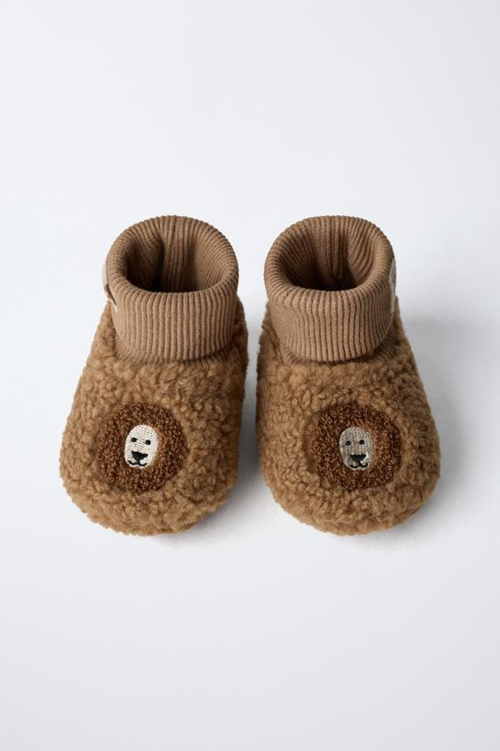 ZARA ДОМАШНИЕ ТАПОЧКИ «ЗВЕРЮШКИ», КОРИЧНЕВЫЙ