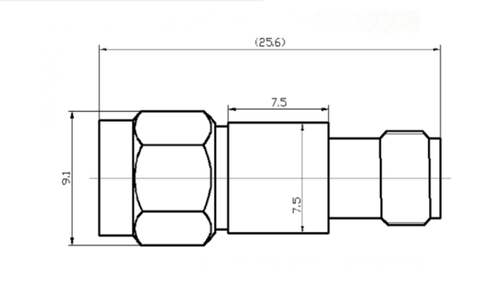 SMA, Коаксиальный аттенюатор, 8 ГГц