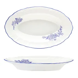 Блюдо овальное 25,5*15,8 см h3,8 см 250 мл глубокое Sea Flower P.L. Proff Cuisine [1]