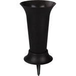 Ваза под срезку Д190мм, В410мм (с колышком)(черный)